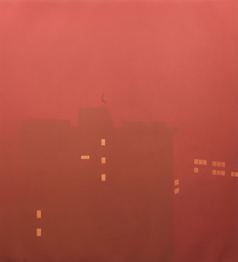 Lot 102: Alex Katz (American, b.1927) 'New Year's Eve, 1992' Aquatint