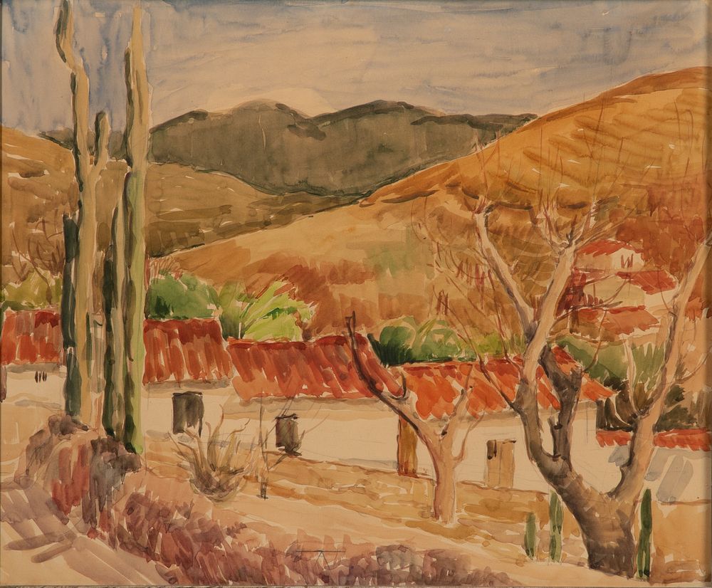 Lot 120: Unknown Artist (American, 20th Century) Watercolor