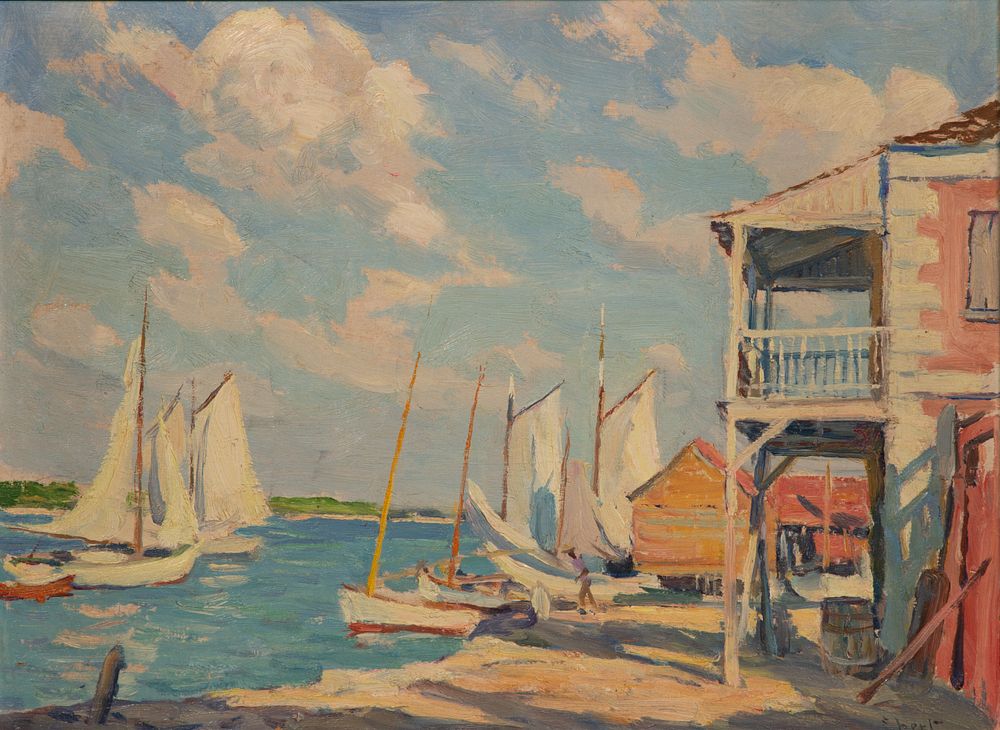 Lot 121: Charles Henry Ebert (American, 1873-1959) Oil on Board