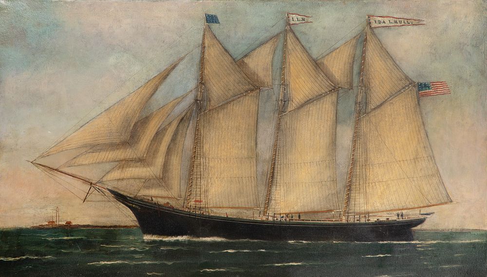 Lot 125: Attributed to Solon Francis Montecello Badger (American, 1873-1919) 'Ida L. Hull' Oil on Canvas