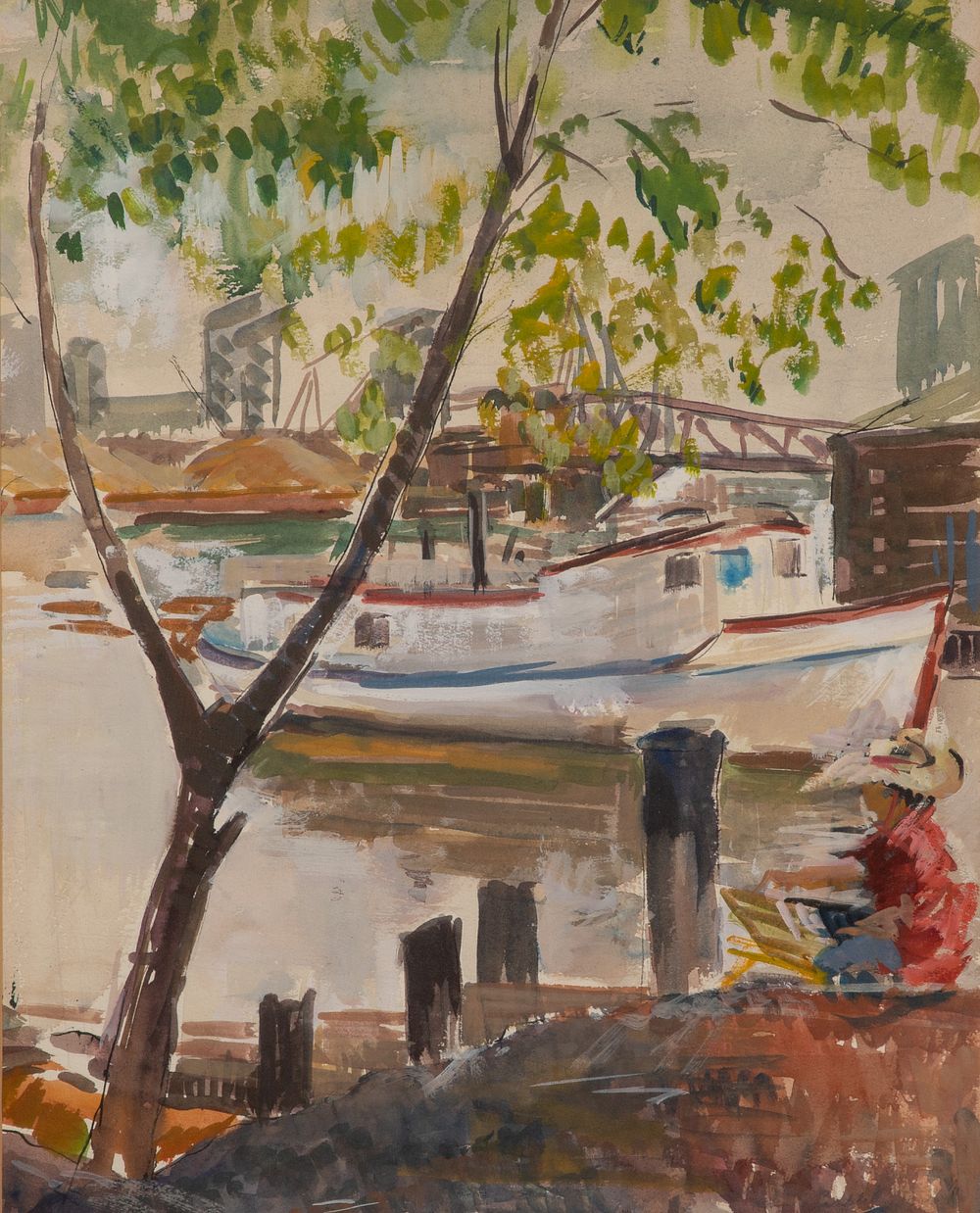Lot 130: Helen Campbell Taylor (American, 1901-1973) Watercolor