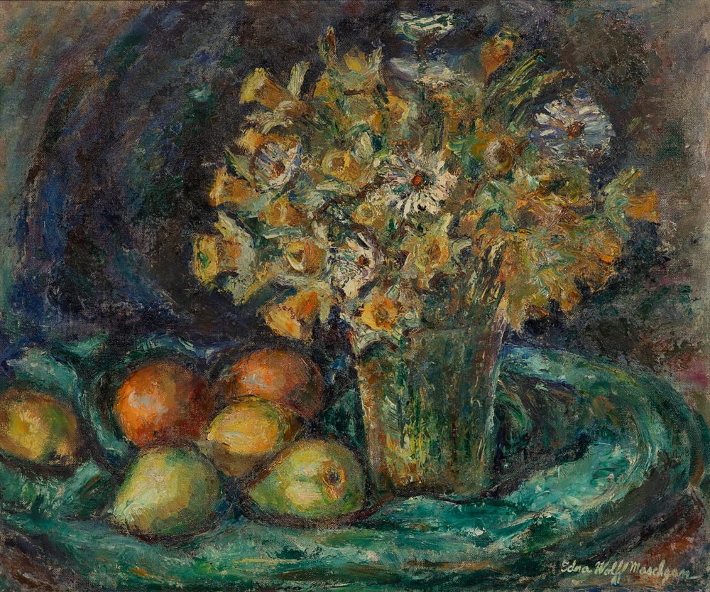 Lot 131: Edna Wolff Maschgan (American, 1907-2001) Oil on Canvas Board