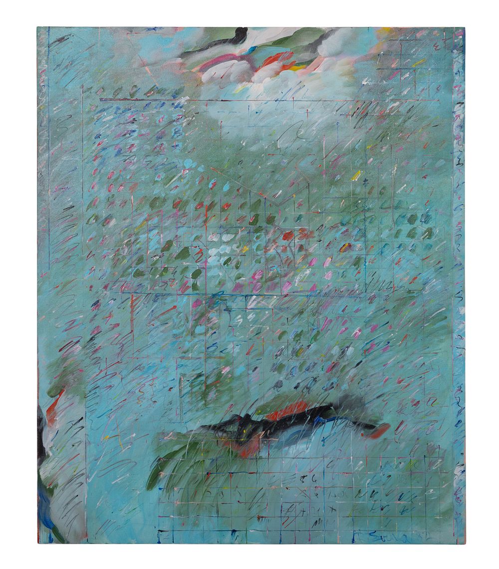 Lot 143: Rudolph Svehla (Czech, b.1946) 'The Lady Lives Here' Acrylic on Canvas