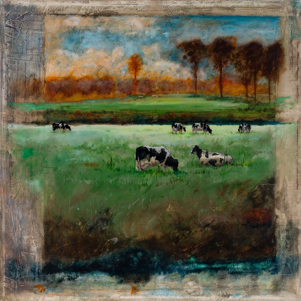 Lot 144: Kirk Tatom (American, b.1955) 'Beyond Autumn' Oil on Canvas