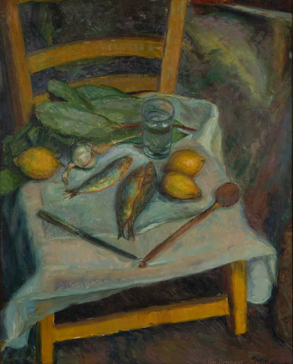 Lot 146: Sam Ostrowsky (Russian/ American, 1886-1946) 'Still Life' Oil on Canvas