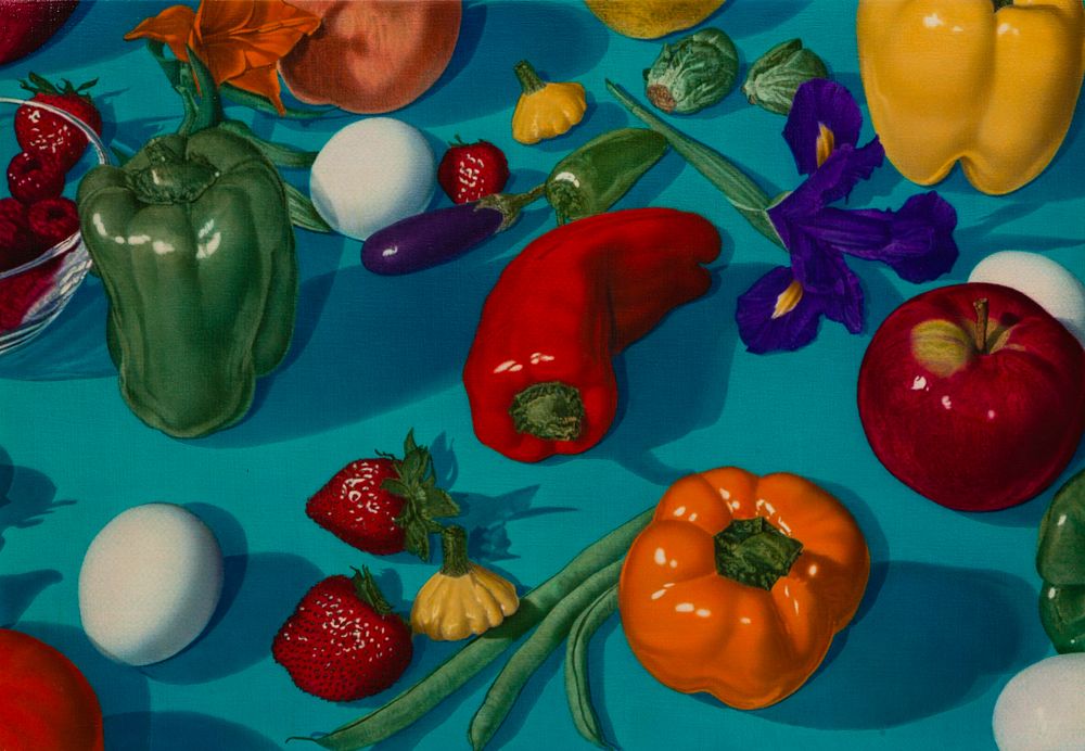 Lot 147: Don Eddy (American, b.1944) 'Watertable (Study)' Acrylic on Canvas