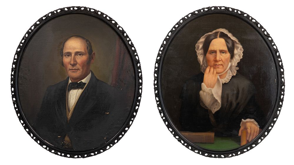 Lot 154: Unknown Artist (19th Century) Oils on Canvas