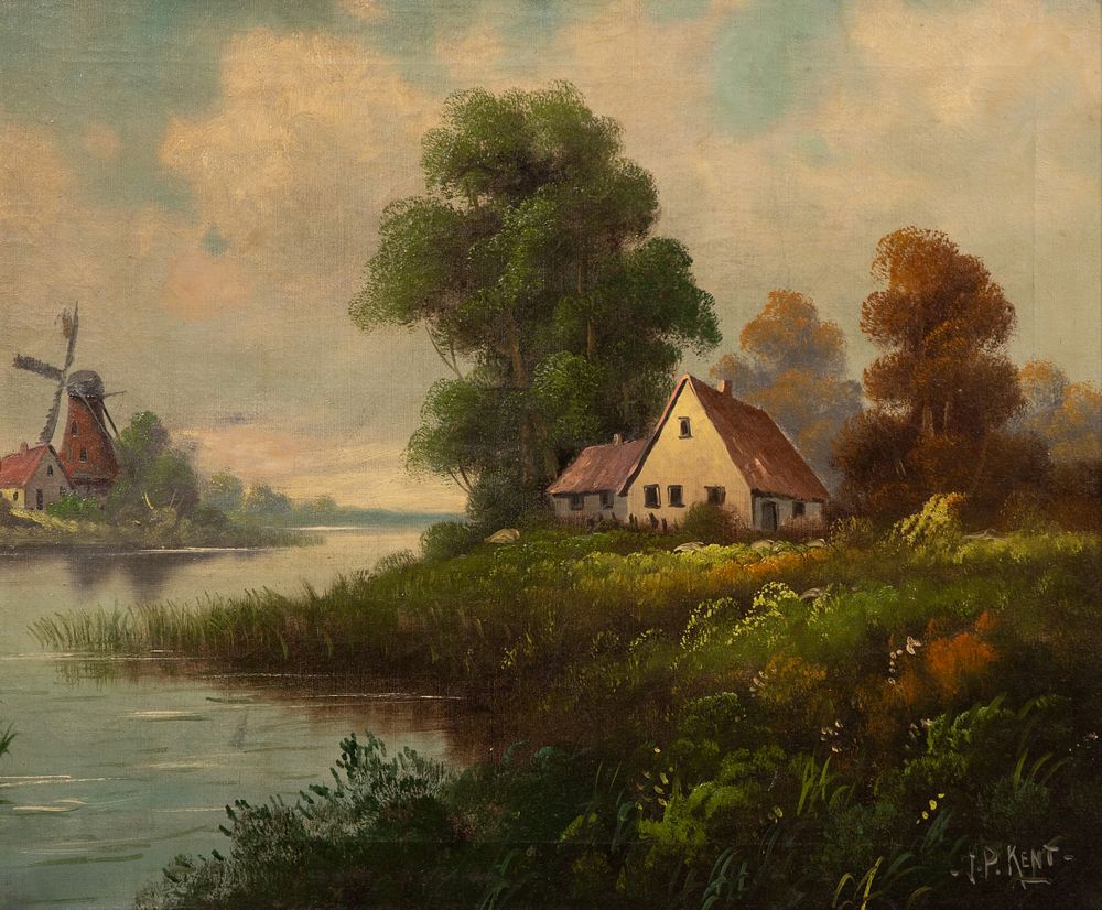 Lot 160: J. P. Kent (Continental, 20th Century) Oil on Canvas