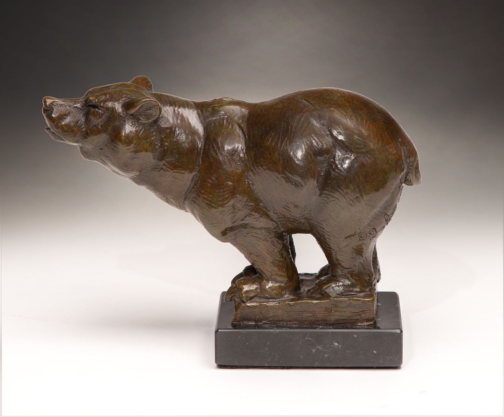 Lot 187: Dan Ostermiller (American, b.1956) 'Osa Menor' Bronze Sculpture