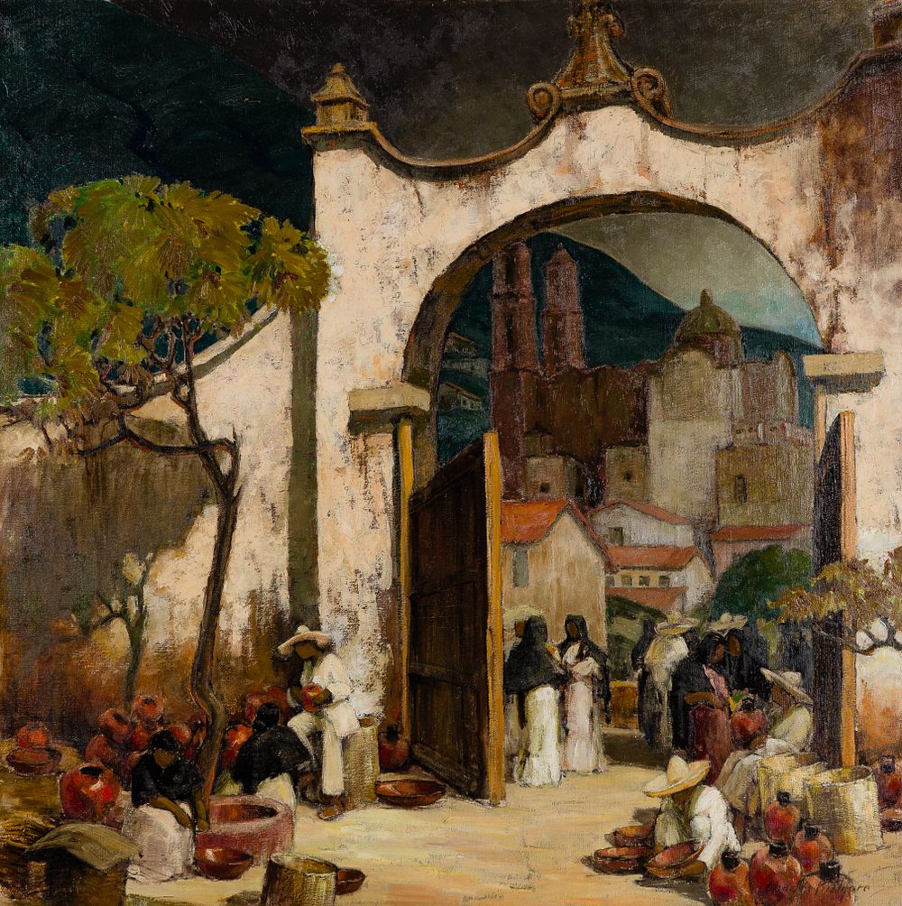 Lot 189: Charles Killgore (American, 1889-1979) 'Sunday Morning' Oil on Canvas