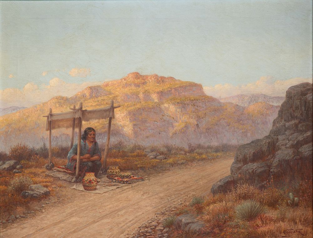 Lot 191: Oldrich Farsky (American, 1860-1930) Oil on Canvas
