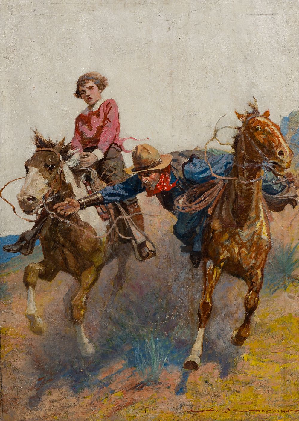 Lot 200: Gayle Porter Hoskins (American, 1887-1962) Oil on Canvas
