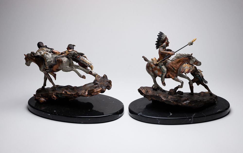 Lot 202: C. A. Pardell (American, b.1957) Mixed Media Sculptures