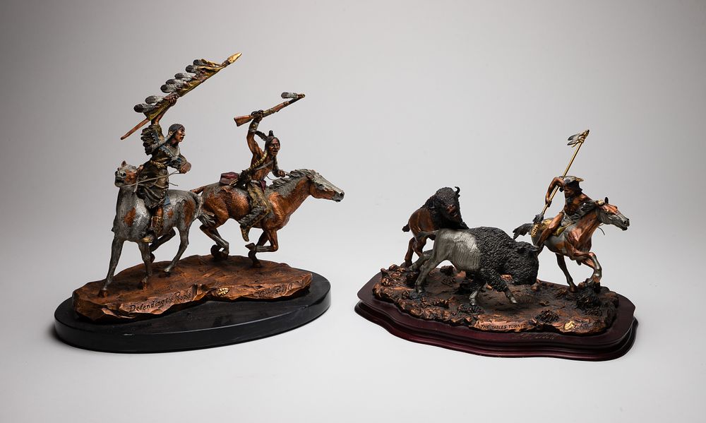 Lot 203: C. A. Pardell (American, b.1957) Mixed Media Sculptures