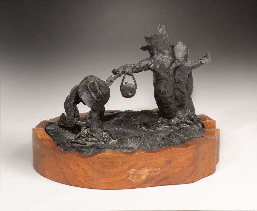 Lot 217: Janice Kelly (American, 20th Century) Cast Metal Sculpture