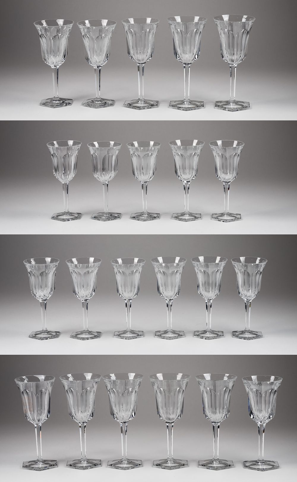Lot 241: Baccarat Malmaison Crystal Stemware Assortment