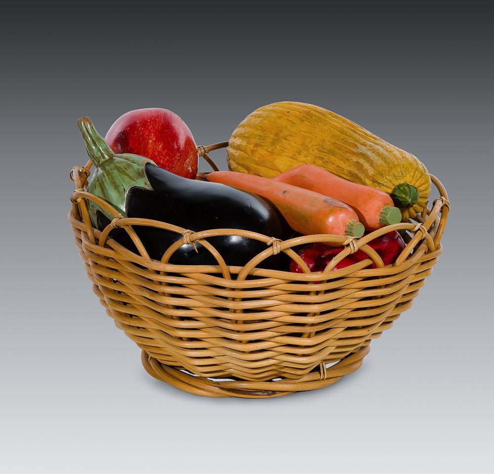 Lot 256: Carved Wood Vegetable Assortment