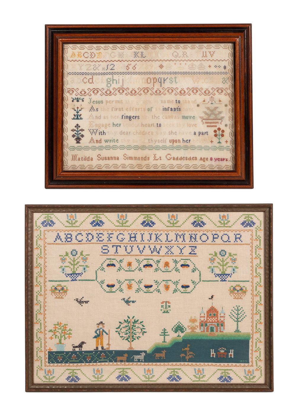 Lot 267: Embroidered Samplers