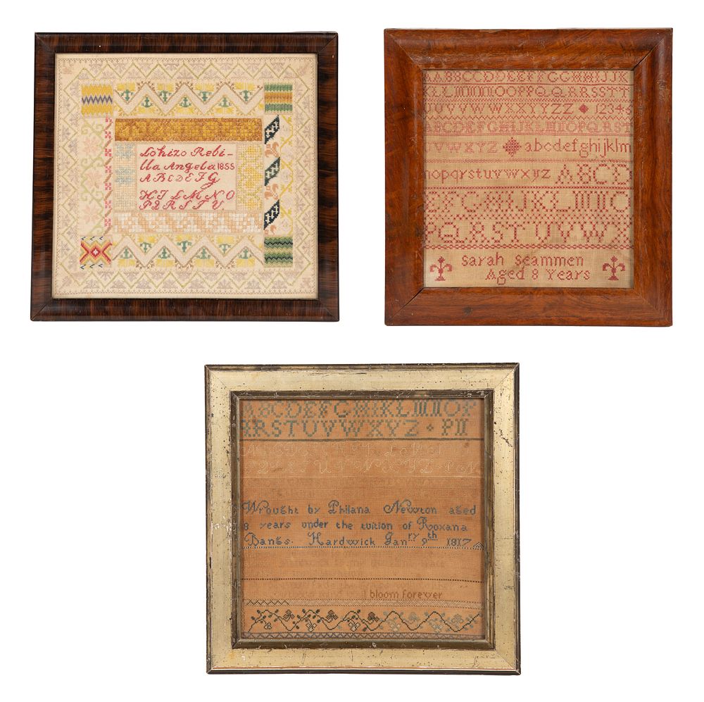 Lot 269: 19th Century Embroidered Samplers