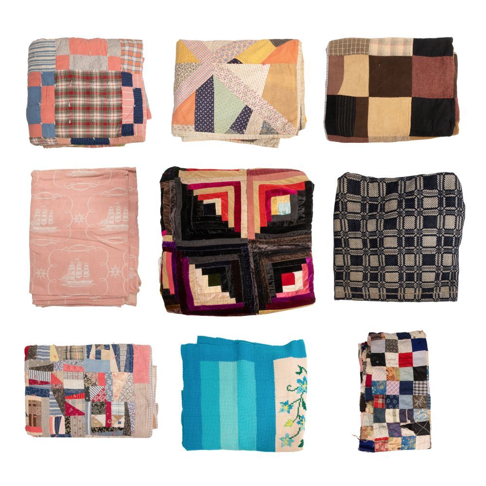 Lot 271: Quilt and Coverlet Assortment