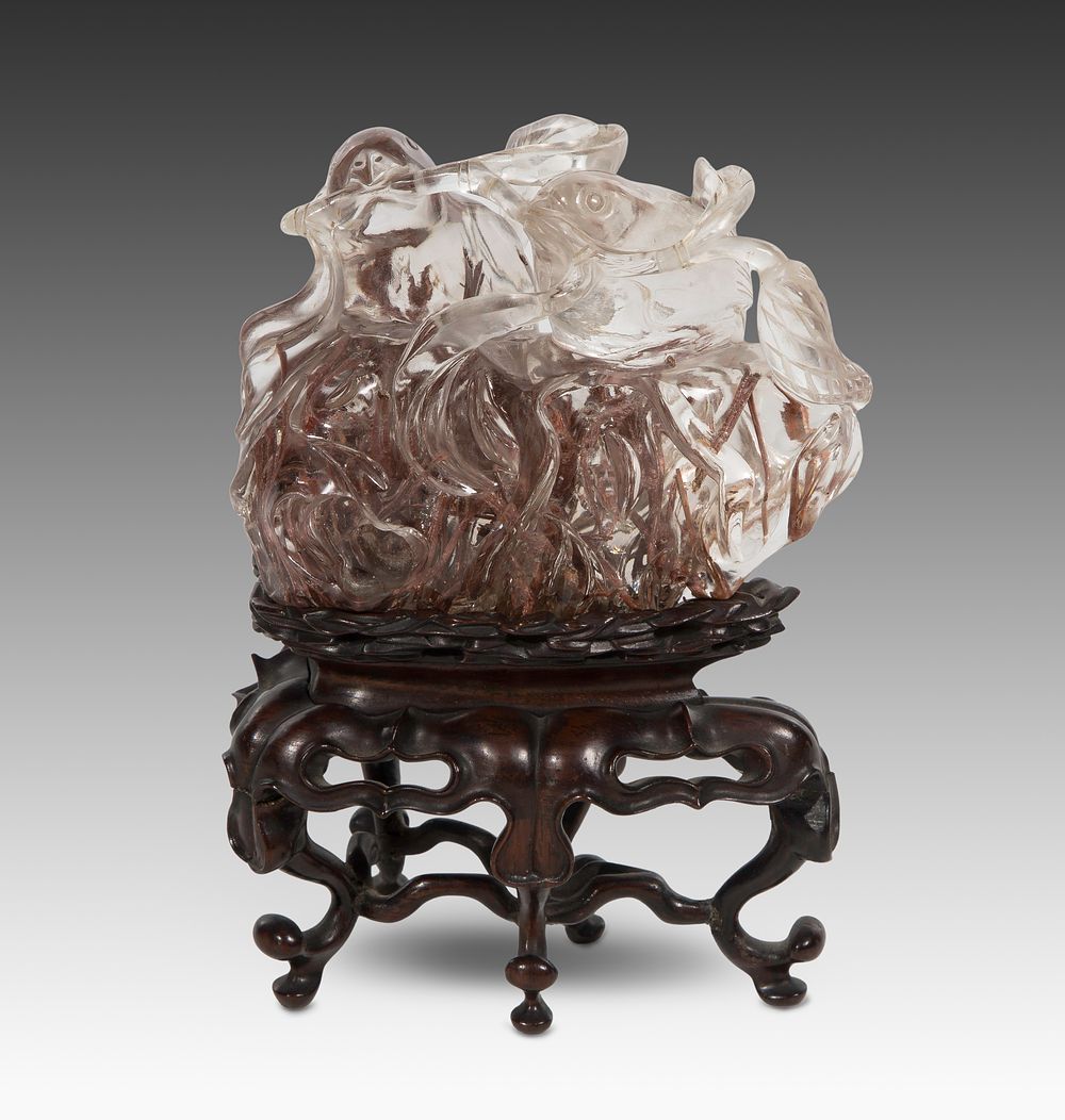 Lot 293: Chinese Rock Crystal Carving