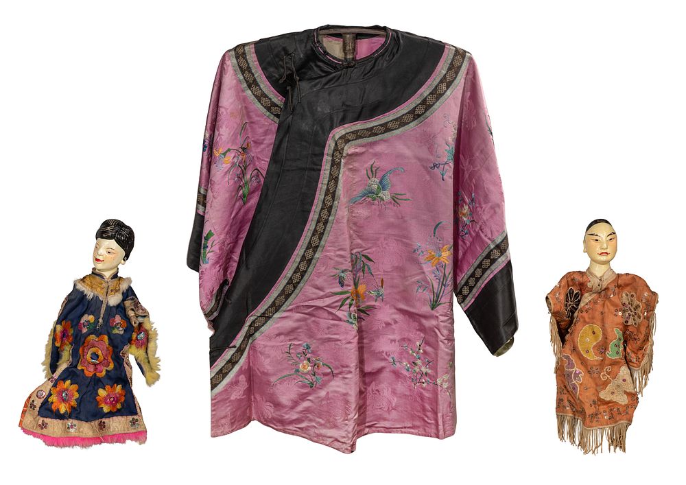 Lot 300: Chinese Robe and Puppet Assortment