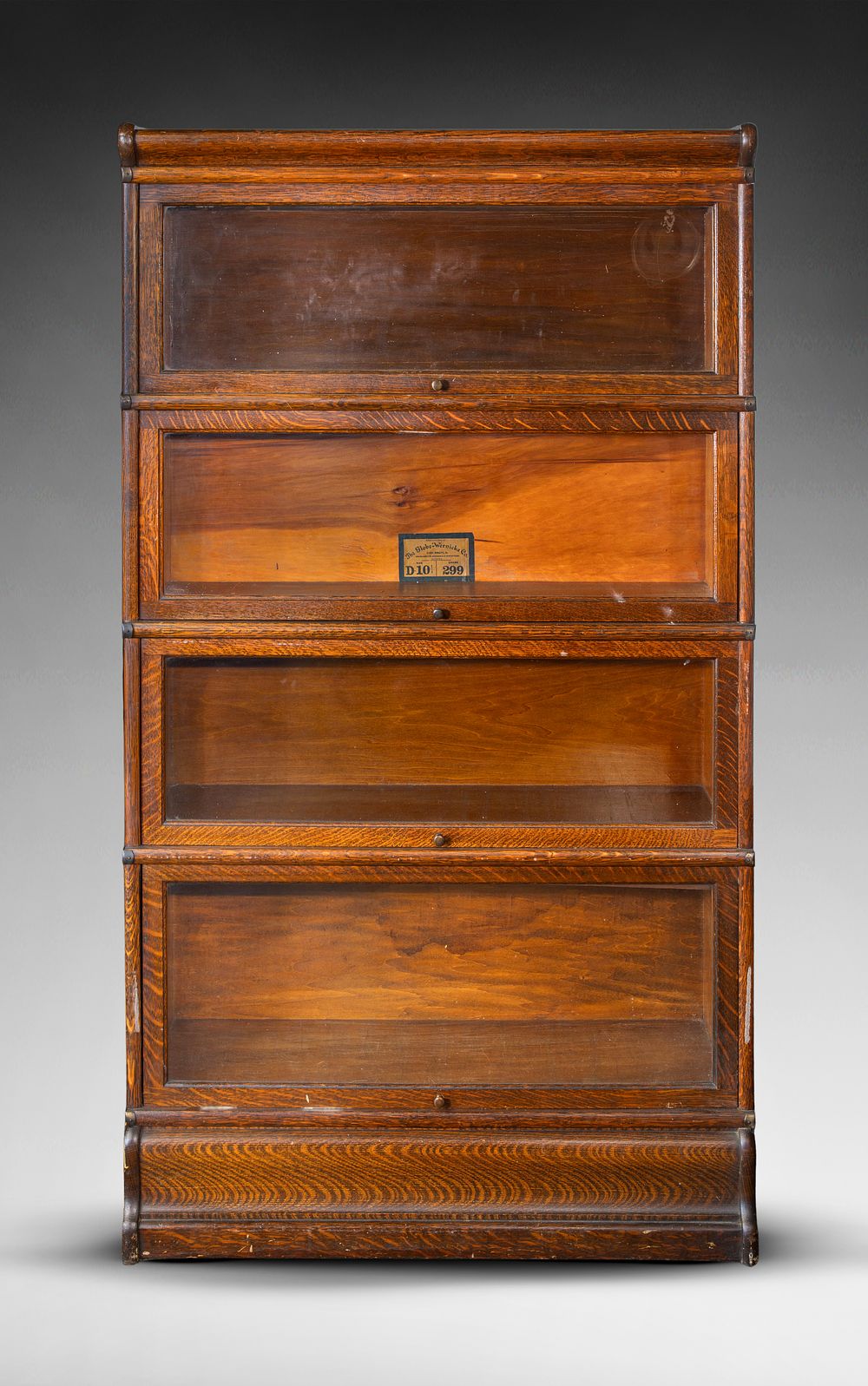 Lot 317: The Globe-Wernicke Co. Oak Barrister Bookcase