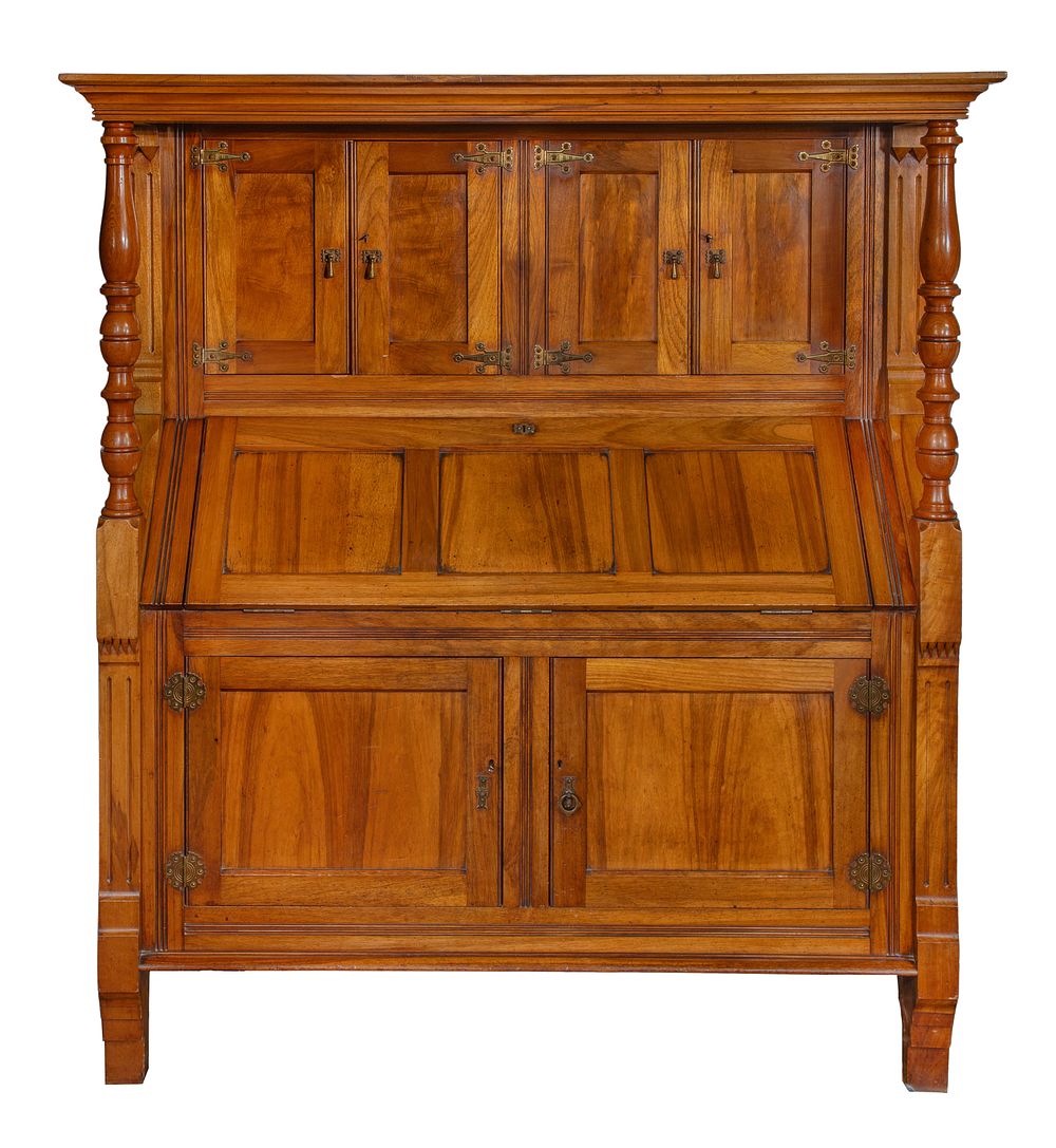 Lot 318: Renaissance Revival Style Secretary Desk