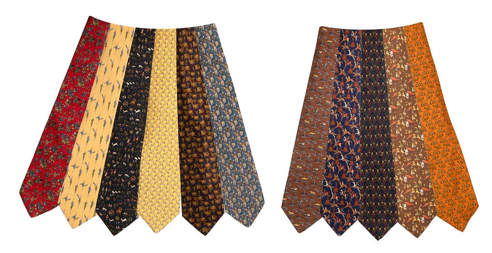 Lot 373: Salvatore Ferragamo Silk Tie Assortment
