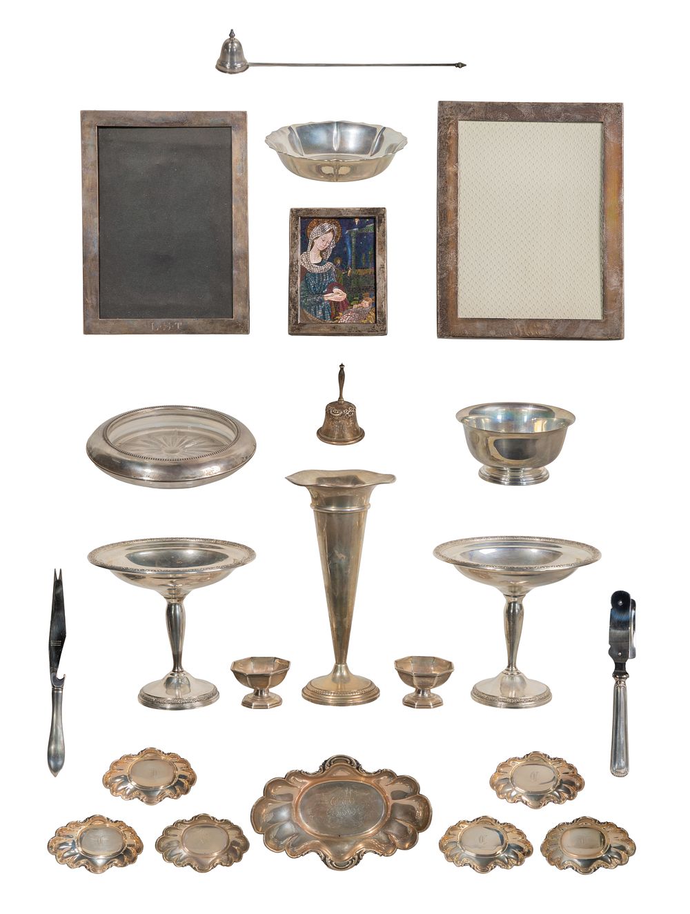Lot 403: Sterling Silver Object Assortment