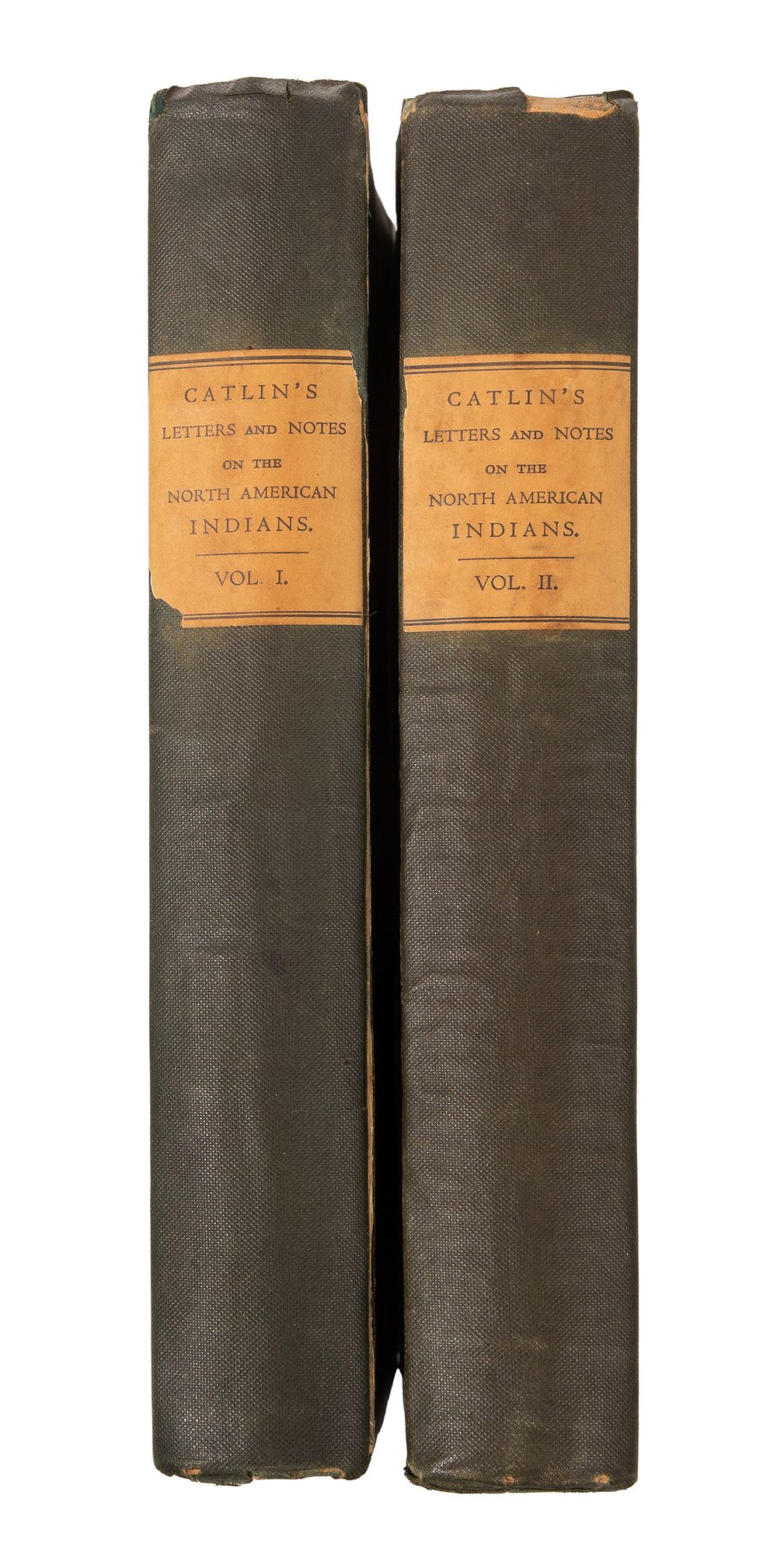 Lot 410: George Catlin 'Letters and Notes on the North American Indians' First Edition Volumes I and II