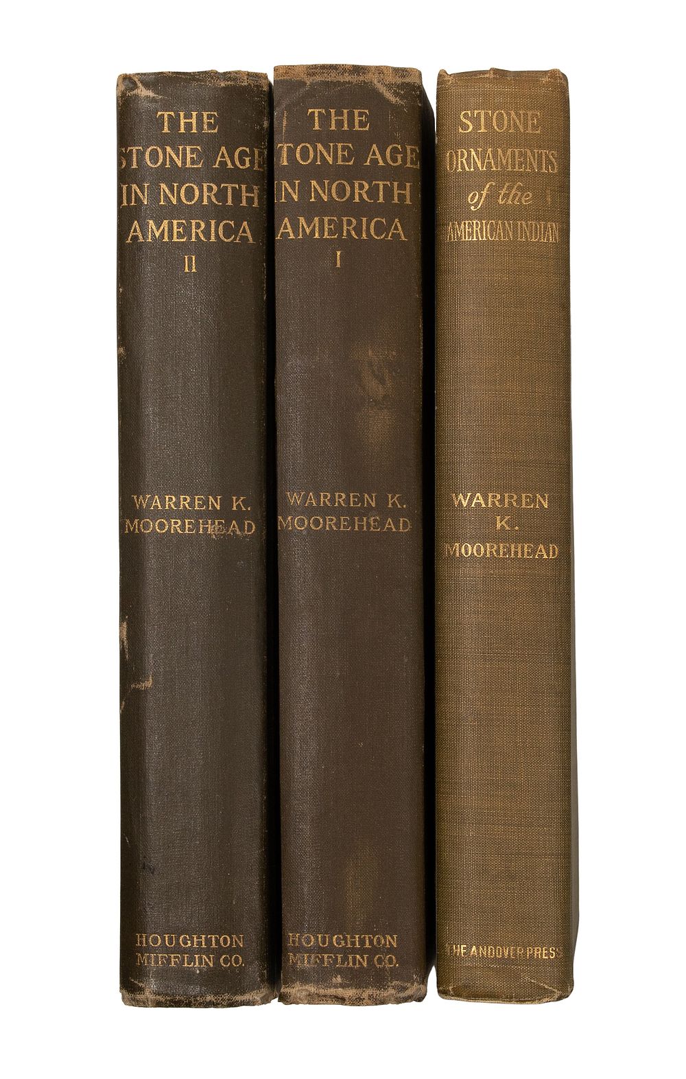 Lot 415: Warren K. Moorehead 'The Stone Age in North America' Volume I and II Books
