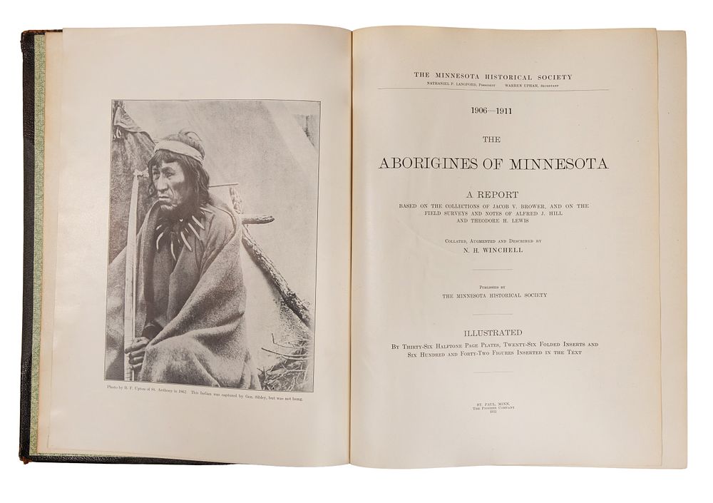Lot 416: N. H. Winchell 'The Aborigines of Minnesota' Book
