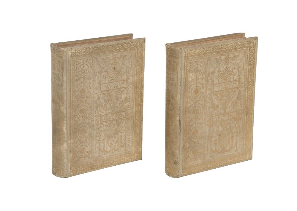 Lot 419: Edward Bulwer Lytton 'Last Days of Pompeii' Parchment Edition Book