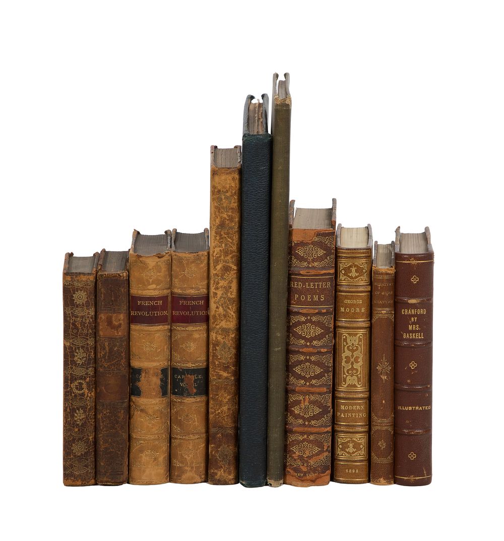 Lot 427: Antiquarian Leather Bound Book Assortment