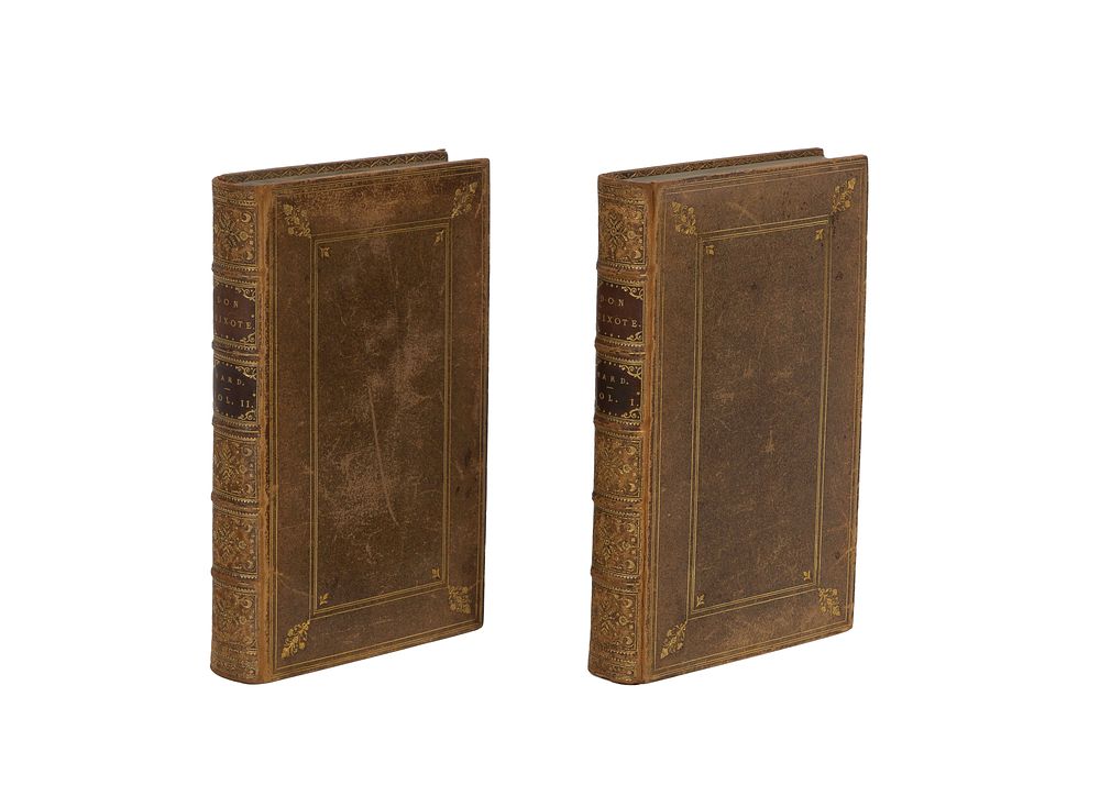 Lot 428: Miguel de Cervantes 'Don Quixote' 1711 Edward Ward Adaptation Full Leather Edition