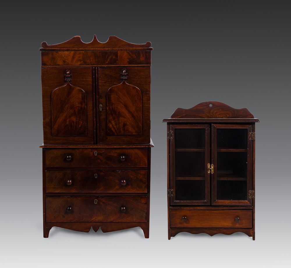 Lot 434: 19th Century Diminutive Cabinets