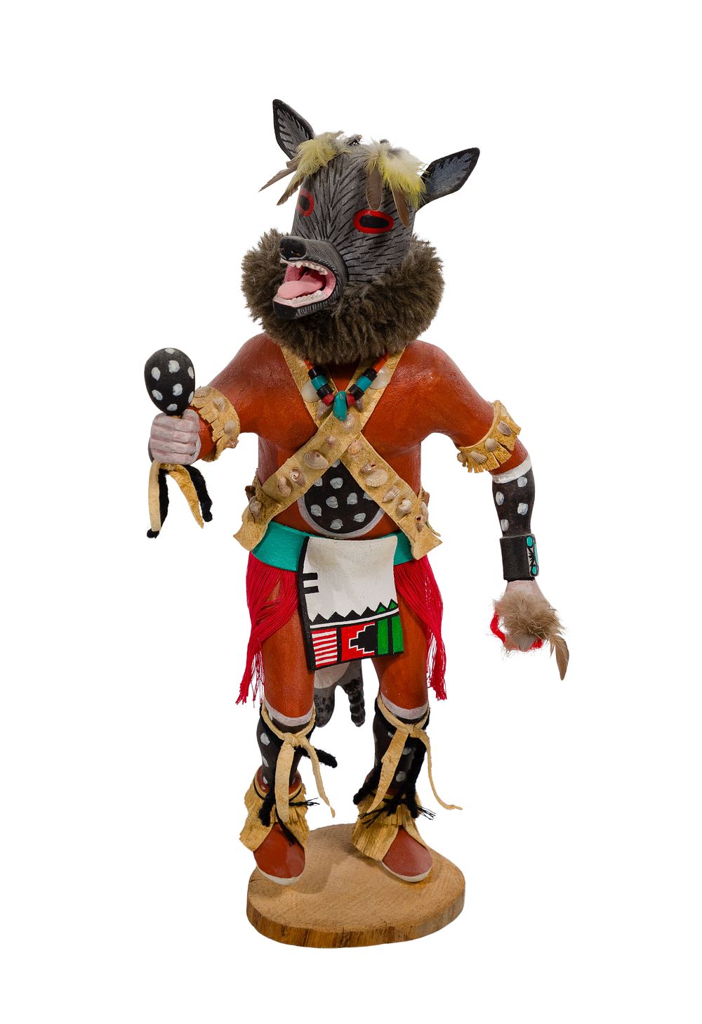 Lot 451: Malcolm Youvella (Hopi, 20th Century) Carved Wood Kachina
