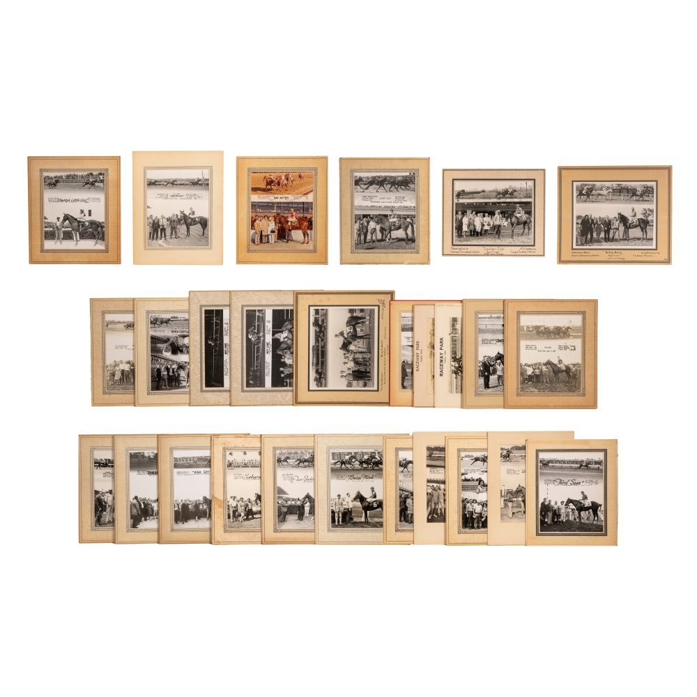 Lot 457: Horse Racing Winner's Circle Photograph Assortment