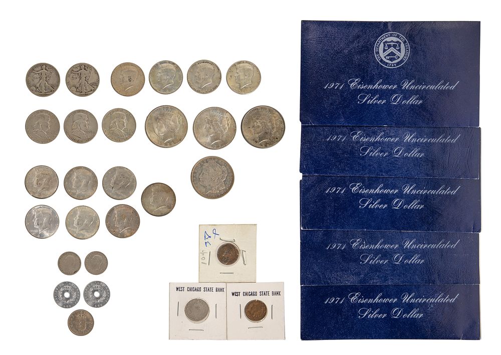 Lot 465: US 50c and $1 Silver Coin Assortment
