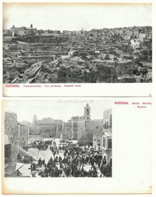 Collection of 9 Postcards of Bethlehem, Palestine. Collection of 9 postcards depicting Bethlehem 