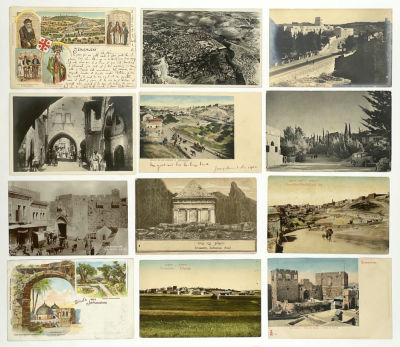 Collection of 140 Postcards of Jerusalem, Palestine. Collection of 140 postcards depicting 