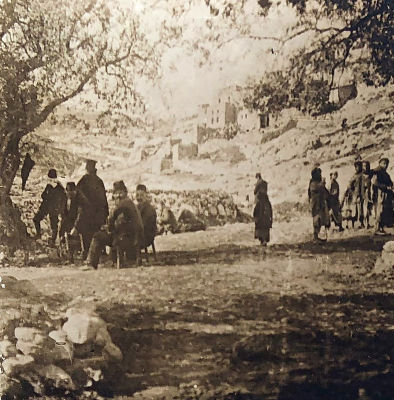 Stereoscopic Glass Slides Showing Photos of Palestine. Collection of 48 stereoscopic glass 