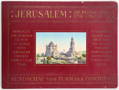 Photo Panorama of Jerusalem - 1910. Book with a panoramic view of Jerusalem from the the 
