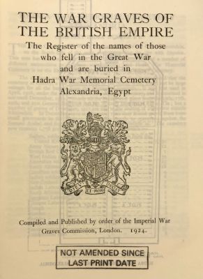 18 Booklets Collection - War Graves of Palestine - WWI. The War Graves of the British Empire. 18 