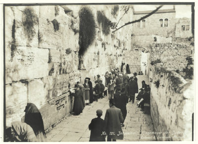Collection of 3 Photos - Jewish Western Wall, Jerusalem. Collection of 3 photographs depicting 