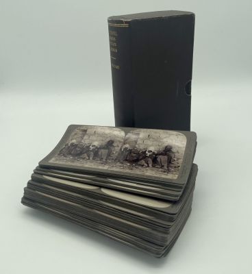 Set of 36 Stereoscope Photographs - the Holy Land. Set of 36 stereoscopic photos depicting 