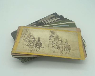 Collection of 27 Stereoscope Photographs - Holy Land. Collection of 27 stereoscopic photos 