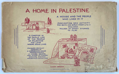 A Home in Palestine - Children Game. A Home in Palestine. Micromodel of a House and the People 