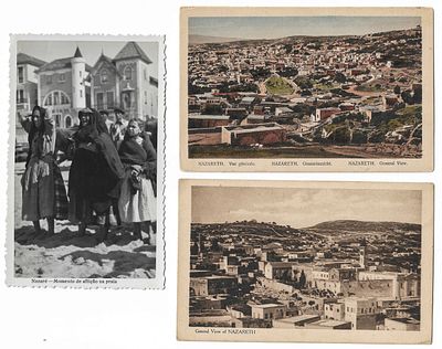 Collection of 7 Early Postcards of Nazareth, Palestine. Collection of 7 postcards depicting 